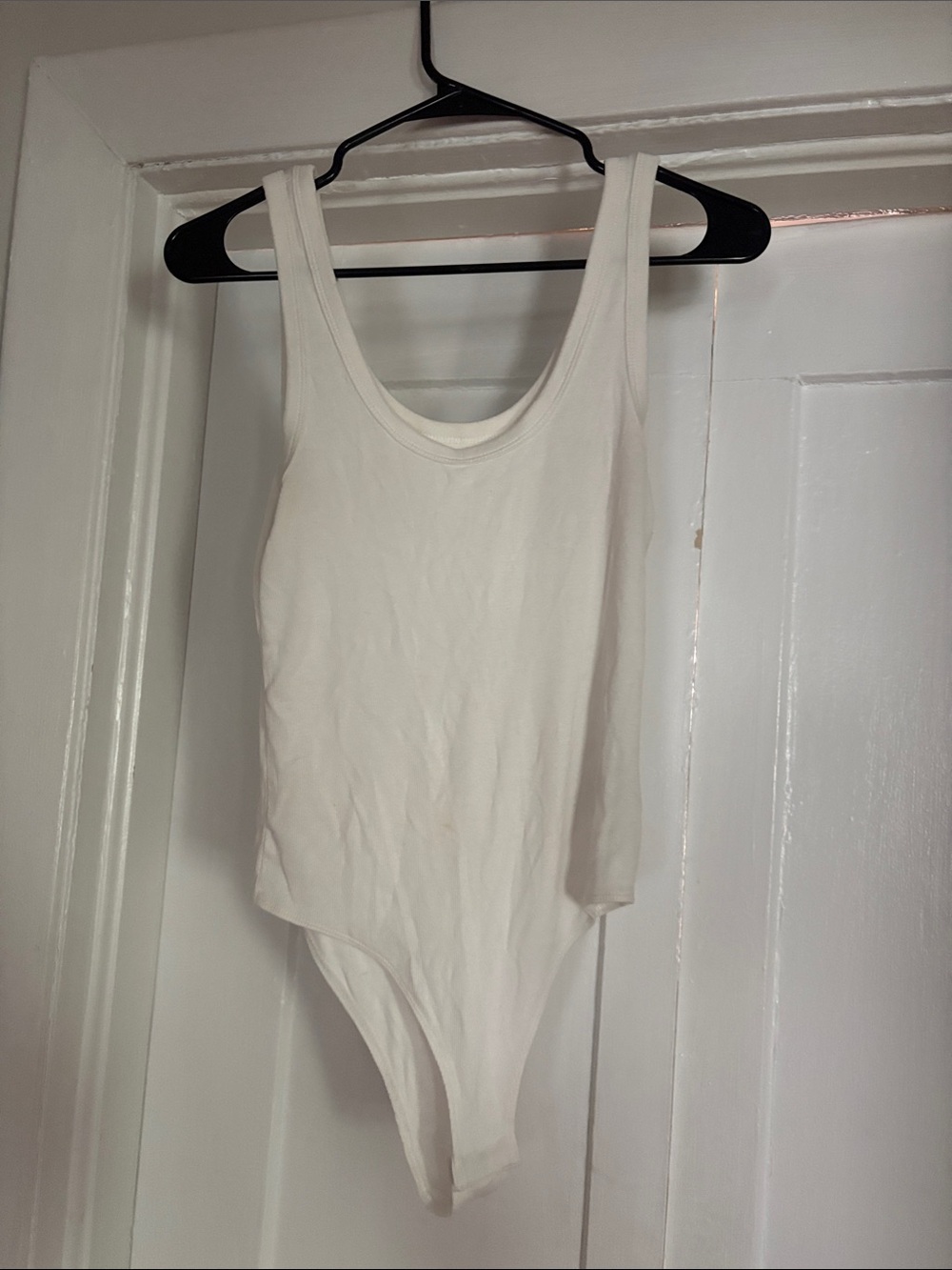 Target White Scoop Neck Ribbed Bodysuit